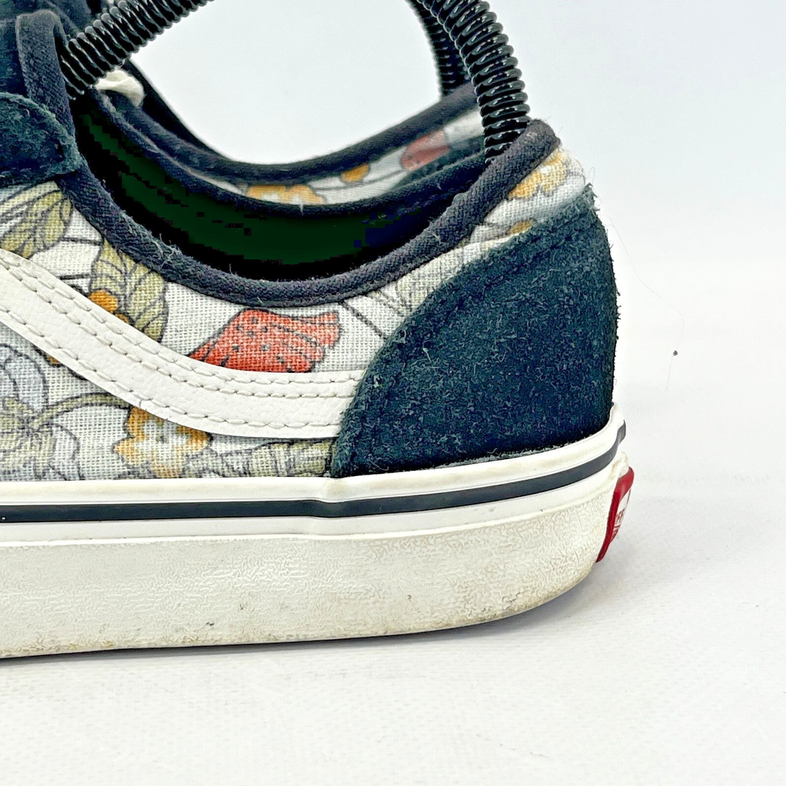 Vans Off the Wall Trainers Floral & Suede Low Top Skate Sneaker UK size 5.5