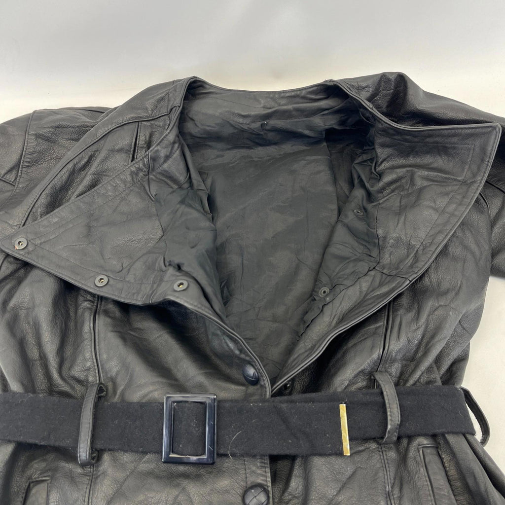 Super Rare Post WWII Military Motorcycle 1 Piece Leather Suit with Belt