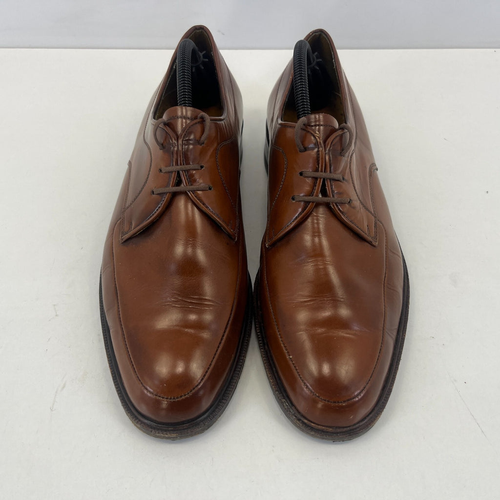 Sajoma Men's Leather Oxford Loafers Dress Shoes Brown size UK 8 Made in Portugal