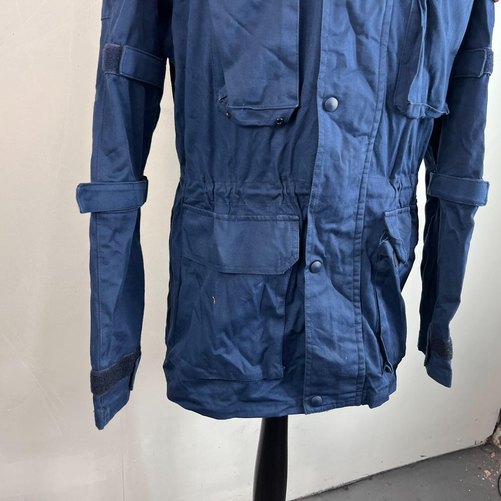 Polizia Locale Milan Police Parka Jacket in Navy Blue with Badges size 2XL