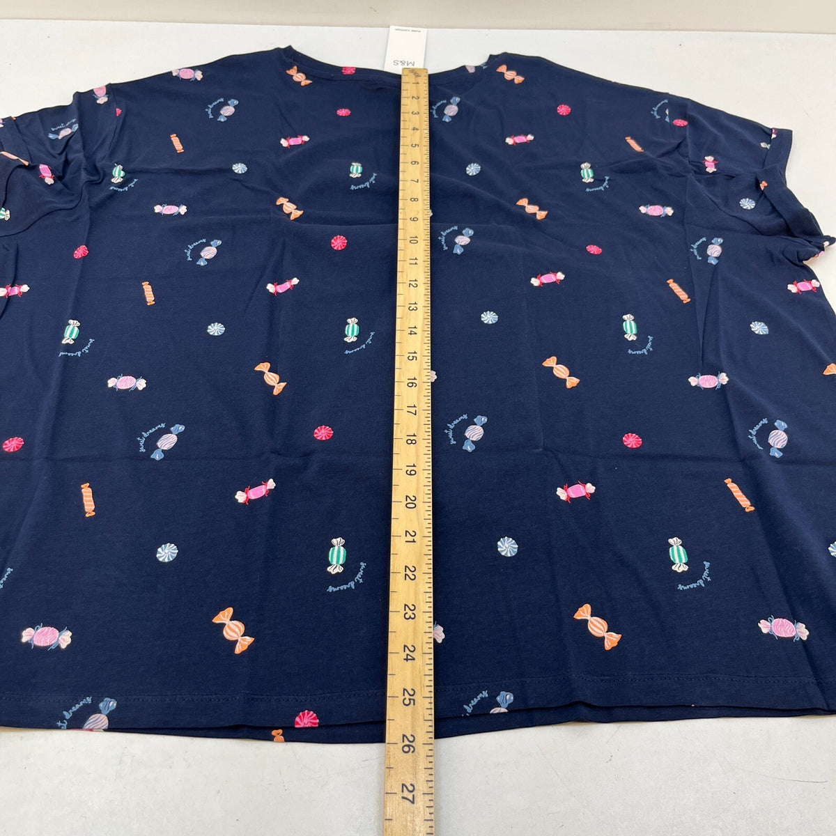 M&S Ladies Pyjama Set UK 2XL 24-26 Blue & Candy Sweet Long Leg Short Sleeve New