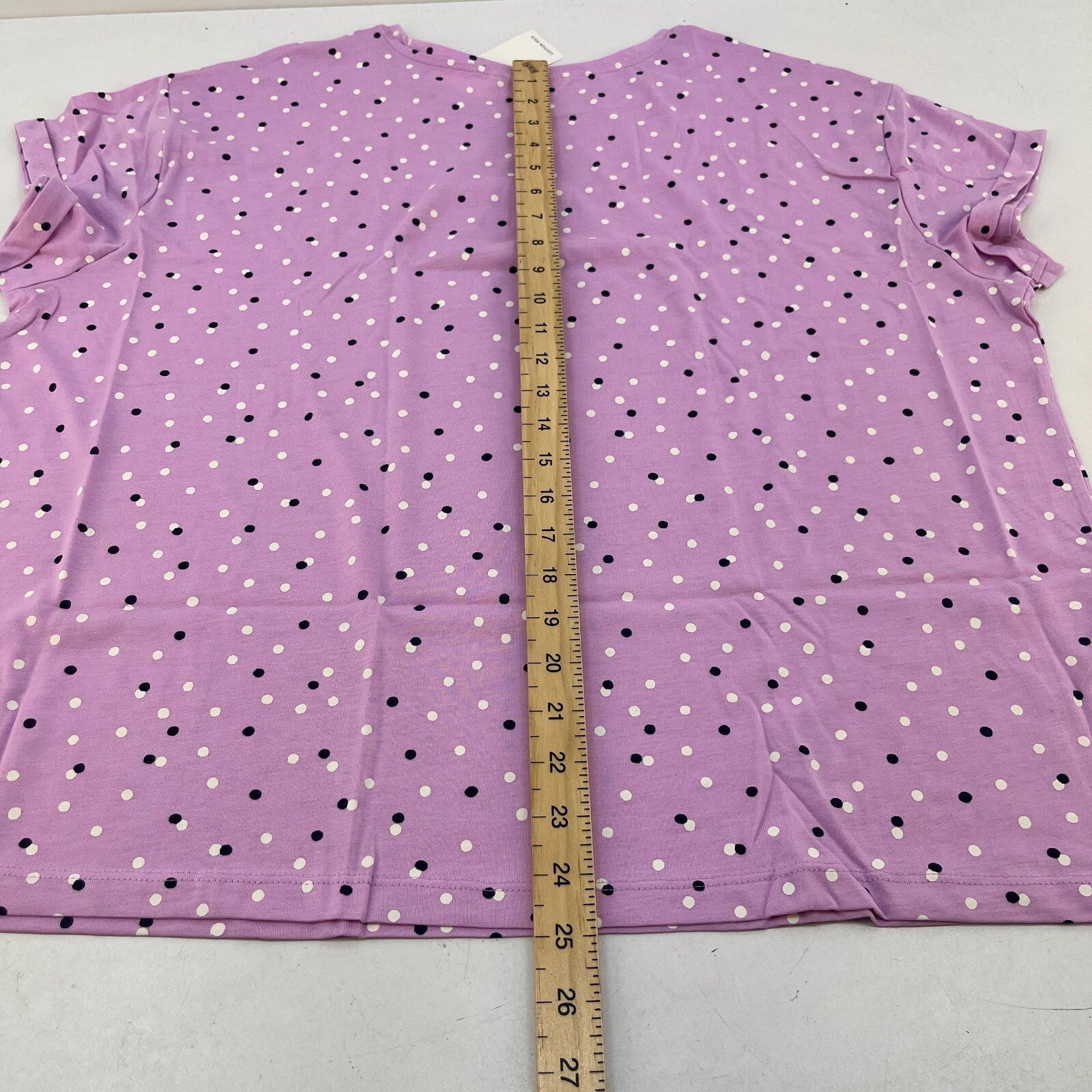 M&S Ladies Pyjama Set UK XL 20-22 Cool Pink with Spots Long Leg Short Sleeve New