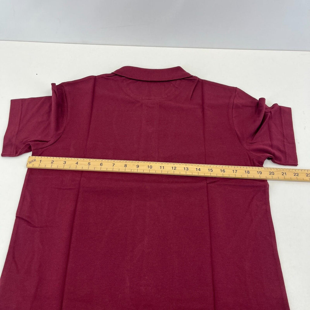 Genuine Jaguar Mens Core Polo Shirt in Maroon Burgundy Red size Small