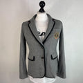 Boden Women's Grey Blazer Jacket Wool Blend Lined UK size 12 - VGC