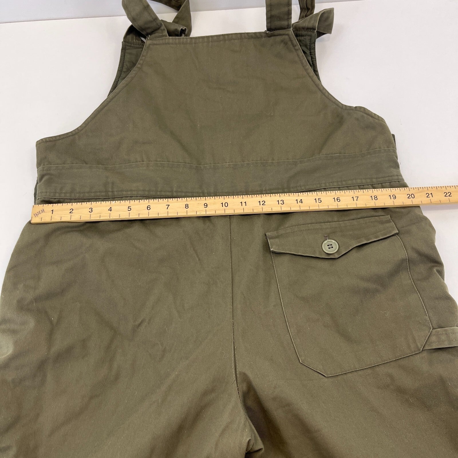 West Side Quilted Workwear Dungarees Green Overalls Bib & Brace size 54 Farmer