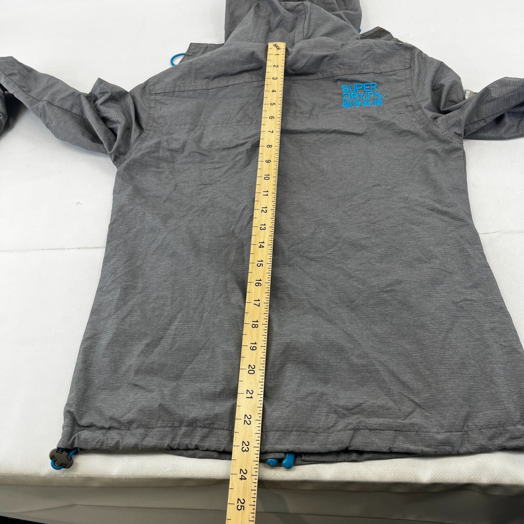 SuperDry Original Windcheater Jacket in Grey/Blue size Small Hooded