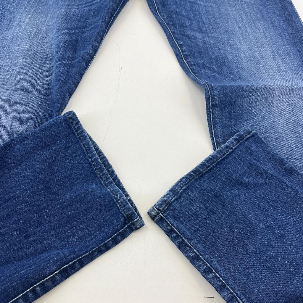 Armani Men's Jeans in Blue Denim W38" L31" Slim Fit Straight Leg