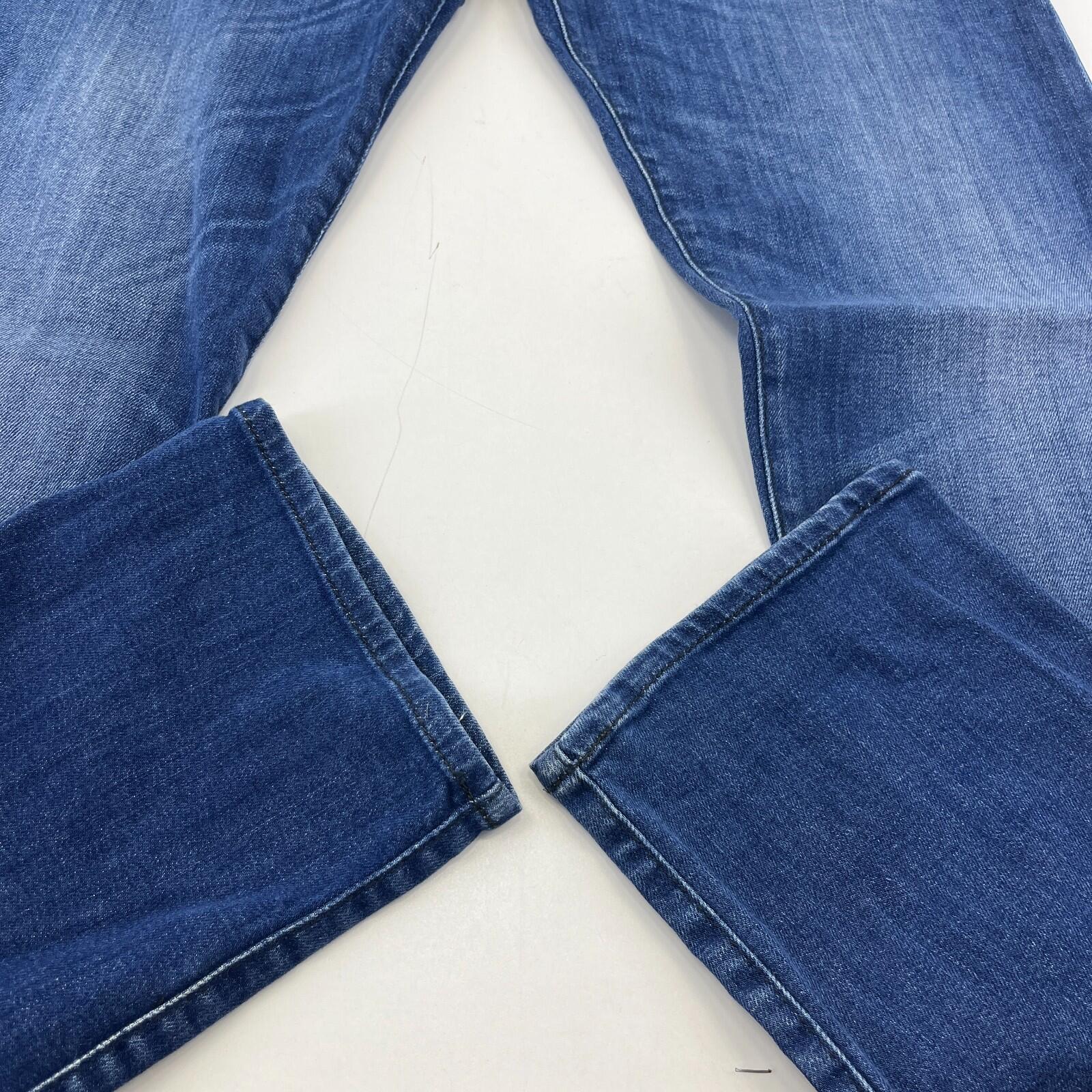 Armani Men's Jeans in Blue Denim W38" L31" Slim Fit Straight Leg