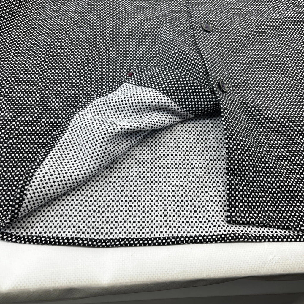 Ted Baker Men's Vintage Thick Heavy Black & White Shirt Mens Size 4