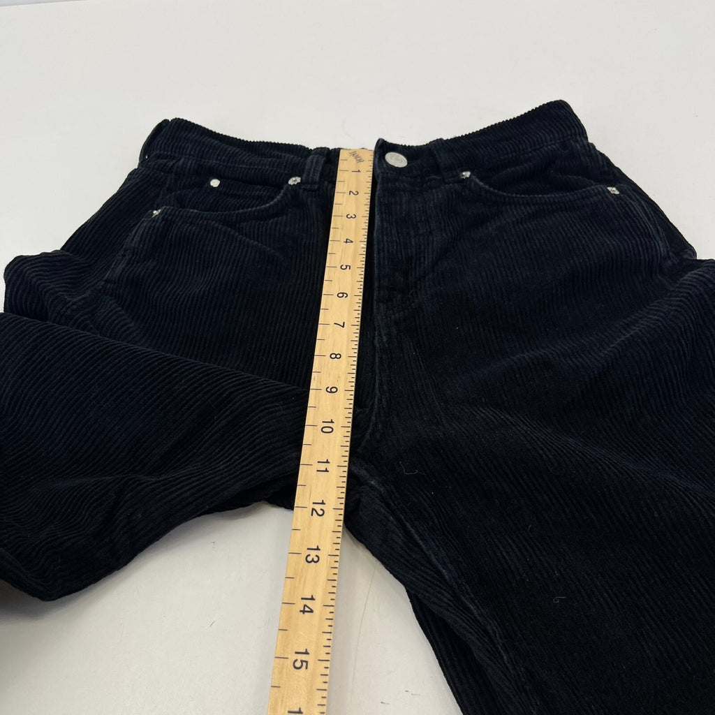Whistles Autumn Winter Black Paperbag Corduroy Jeans Trousers size 27 Leg 26"