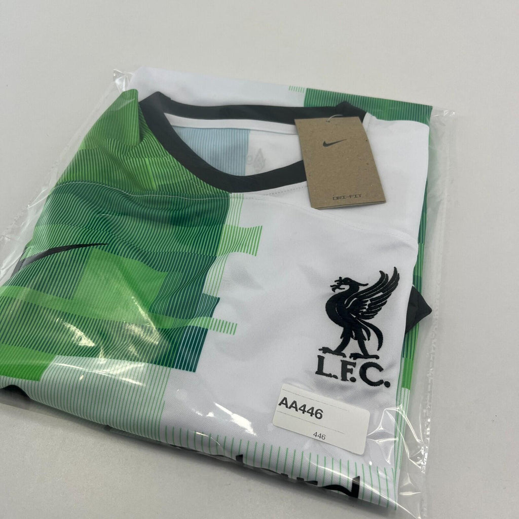 Nike Liverpool FC 2023-24 Away Shirt size Large Dri-Fit White Green