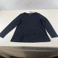 M&S Collection Women's Crew Neck Pullover Top Black Long Sleeve size 22
