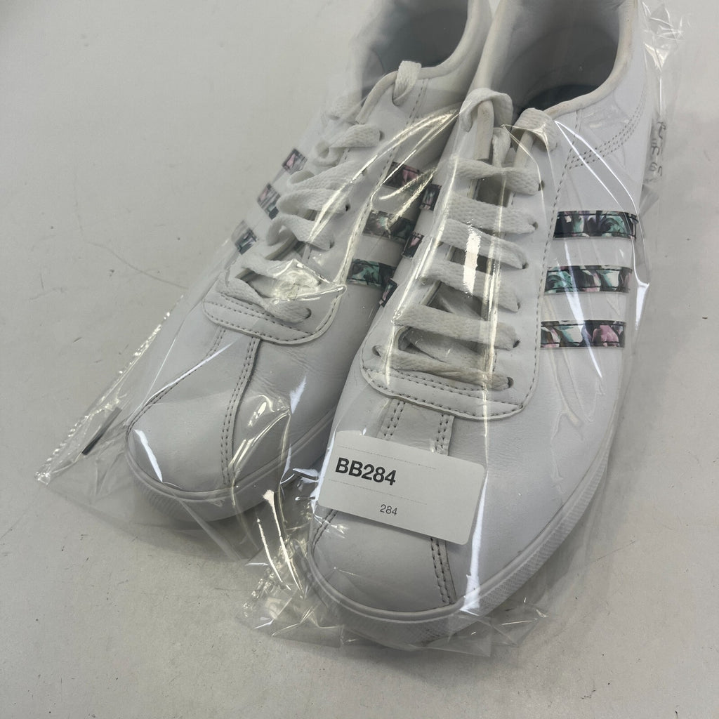 Adidas Ortholite Float Ladies White Trainers with Floral Stripes size UK 8 EU 42