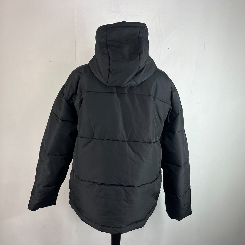 Ellesse Womens Hooded Quilted Padded Puffer Jacket in Black UK 16 - Near Mint