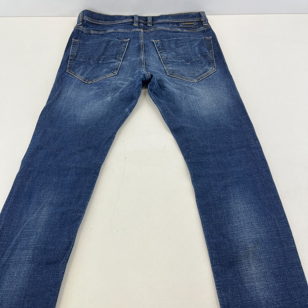 Diesel Tepphar Distressed Stretch Slim Carrot Jeans Men’s W30 L30 Denim Blue