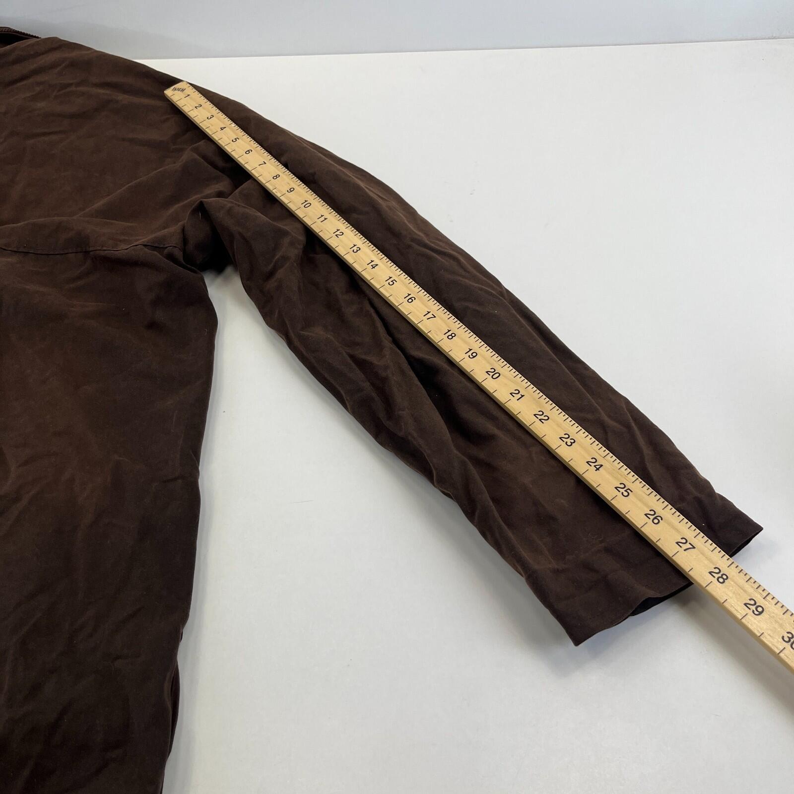 Royal Paddock Men’s Brown Waxed Jacket size 2XL Equine Hiking Dog Walking