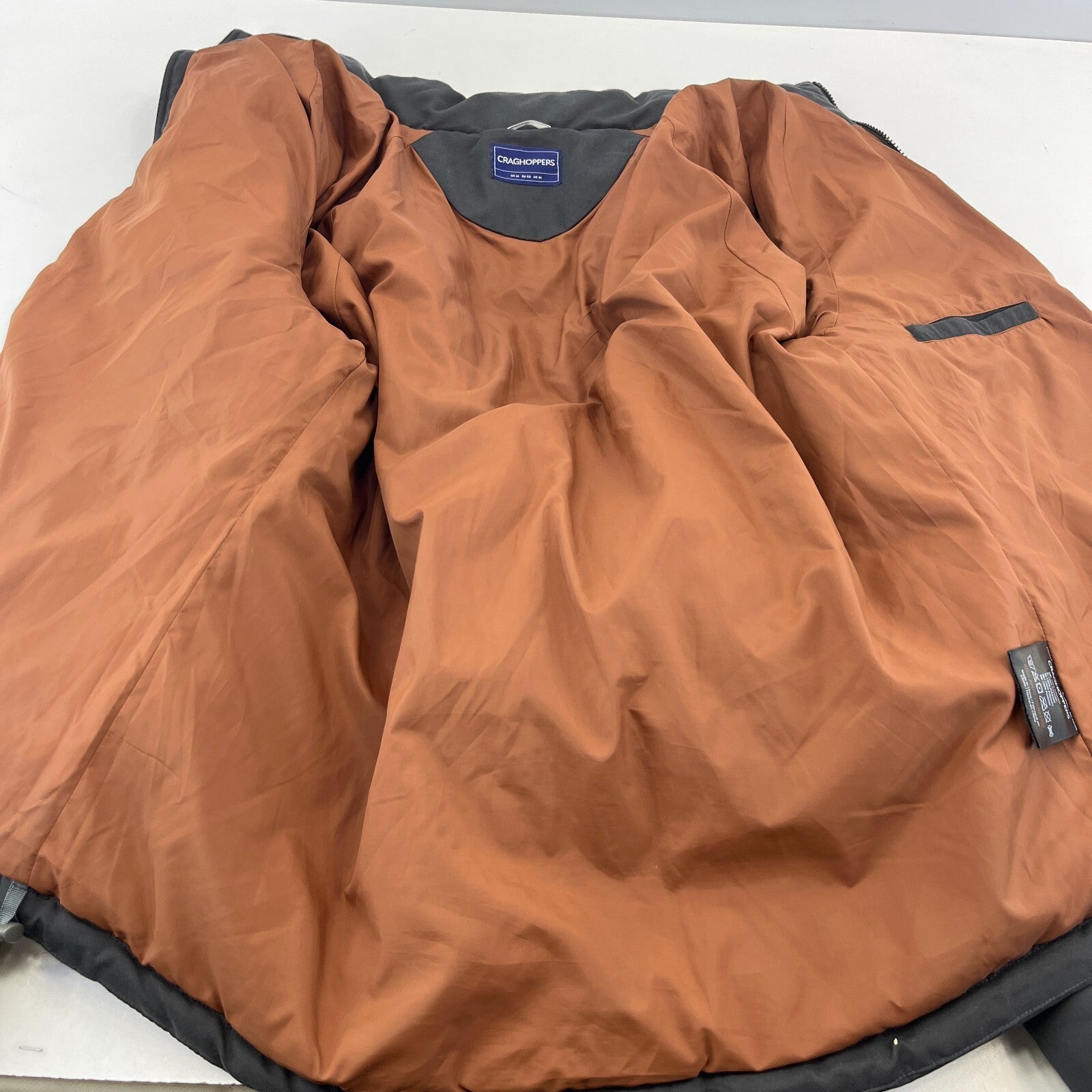 Craghoppers Men’s Insulated Quilted Puffer Jacket size M Dark Grey - VGC