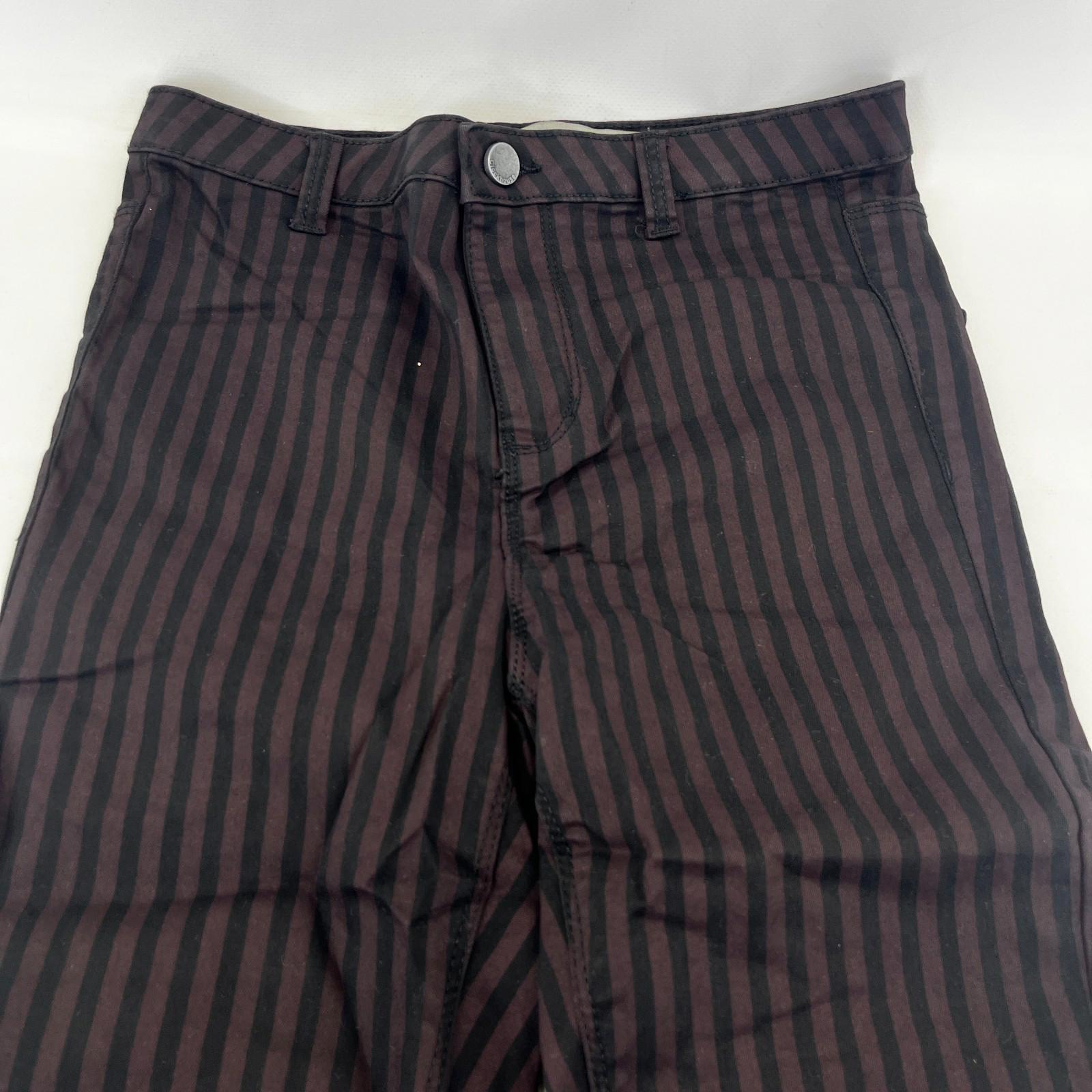 Clockhouse Womens Black/Purple Striped Jegging Jeans Skinny size 36R NWOT