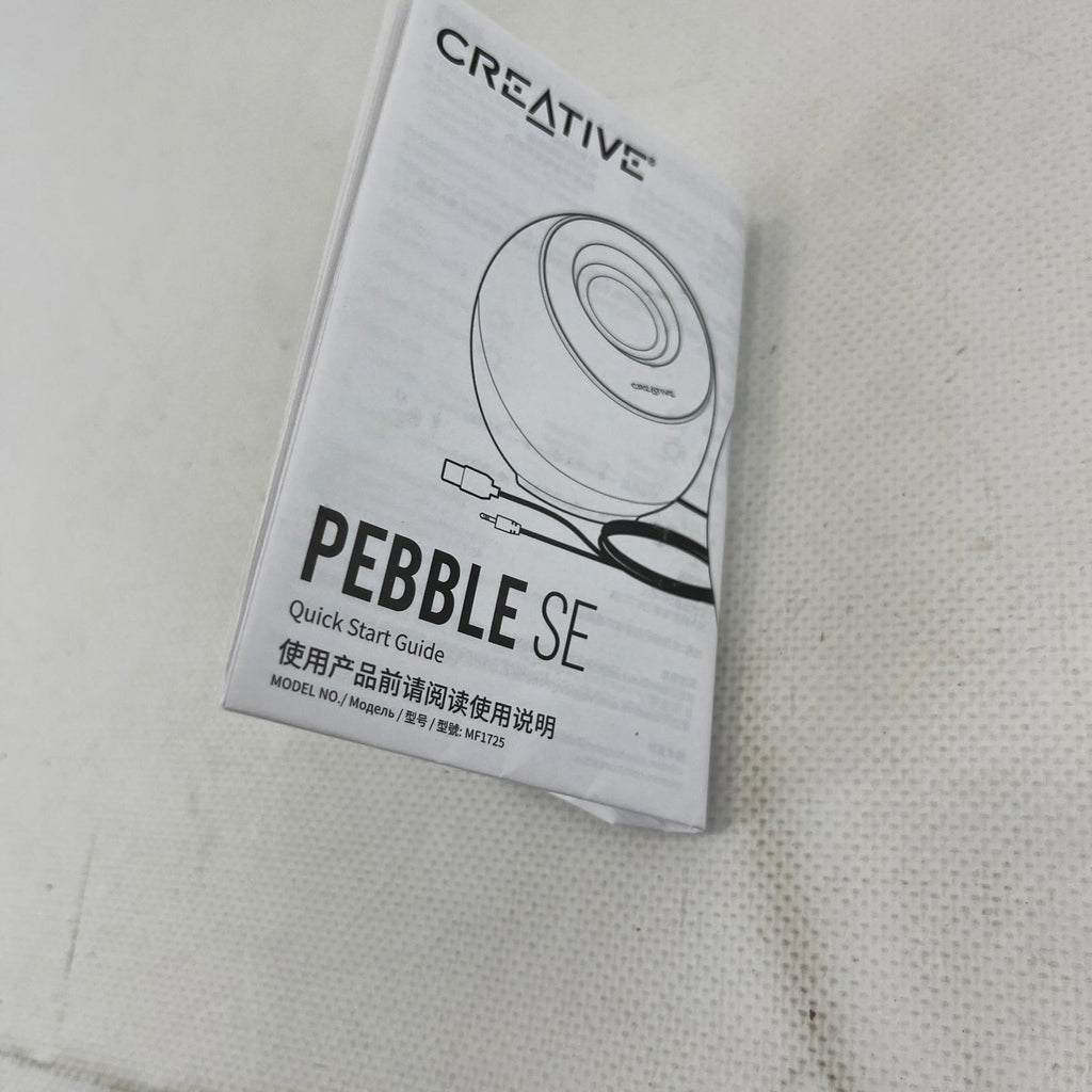 Creative Pebble SE 2.0 Desktop Speakers Black w/ Light-Up Base USB Type-C