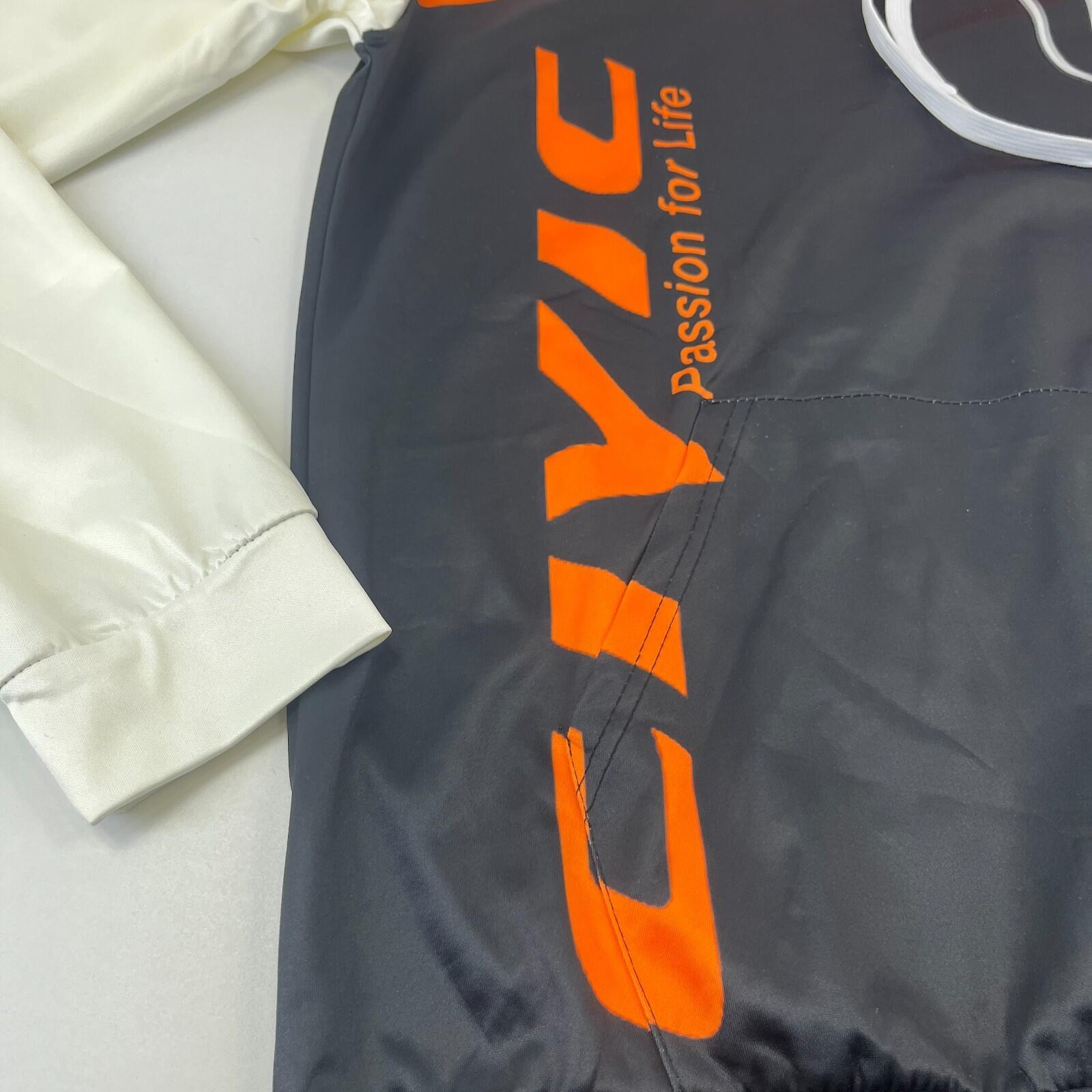 Honda Civic Promotional Hoodie Men’s size XL in Black Orange & White