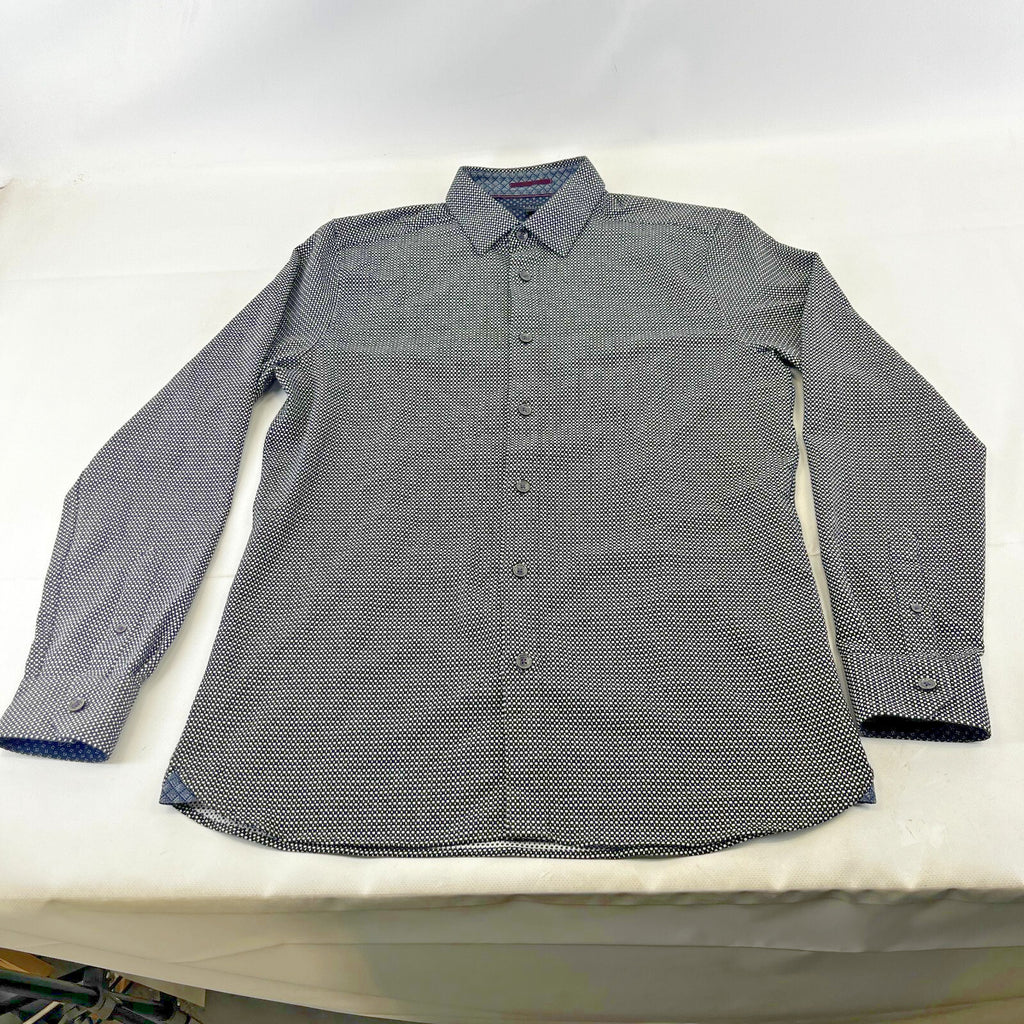 Ted Baker Men's Vintage Thick Heavy Black & White Shirt Mens Size 4