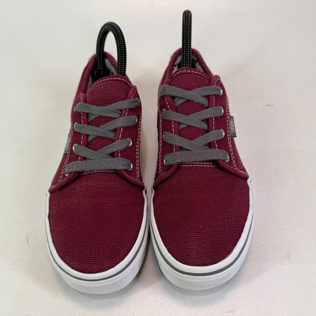 VANS Off the Wall Old Skool Classic Trainers Burgundy Red UK size 4 - VGC