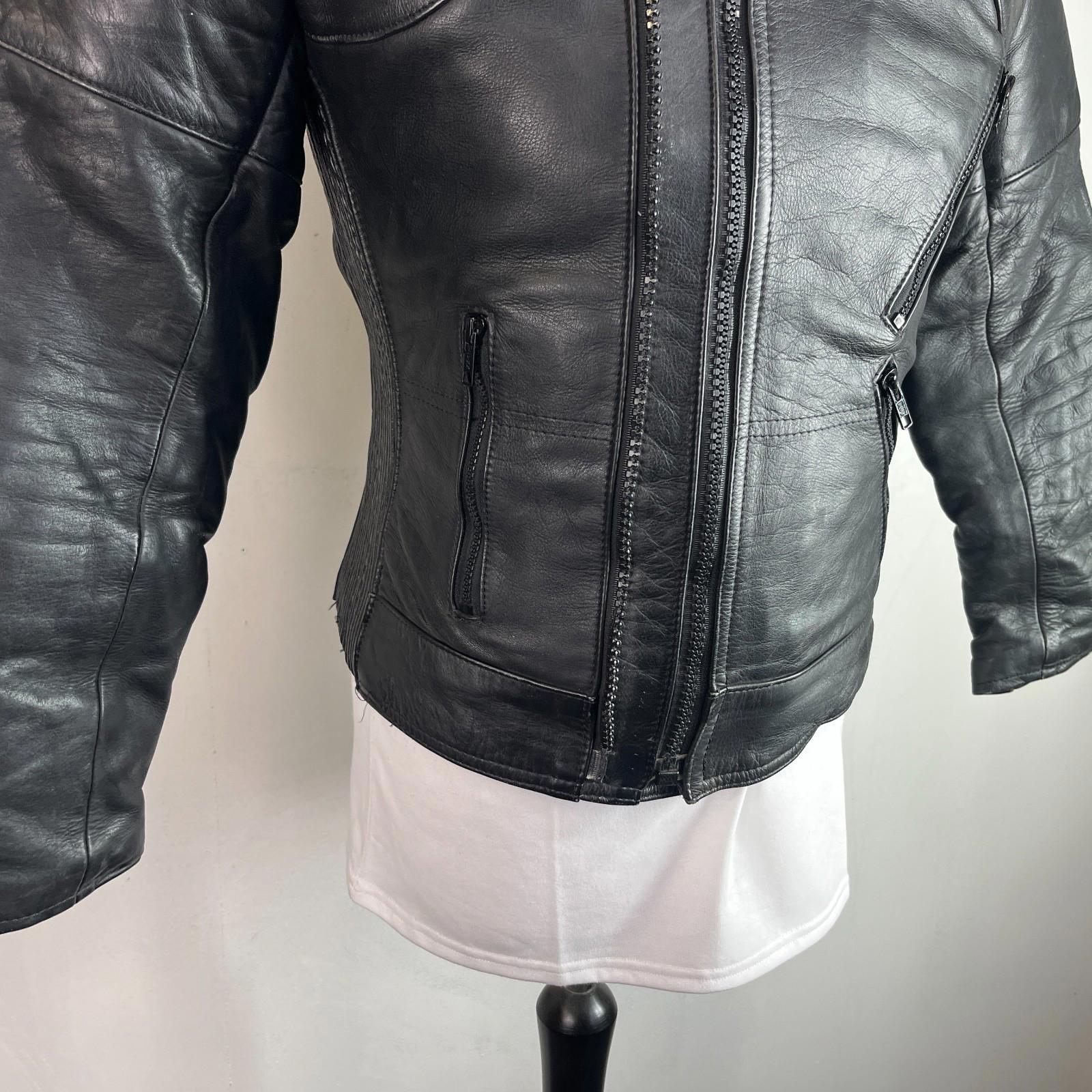 Buffalo Women's Motorcycle Biker Leather Jacket size 8 (Small) Thermal Lined