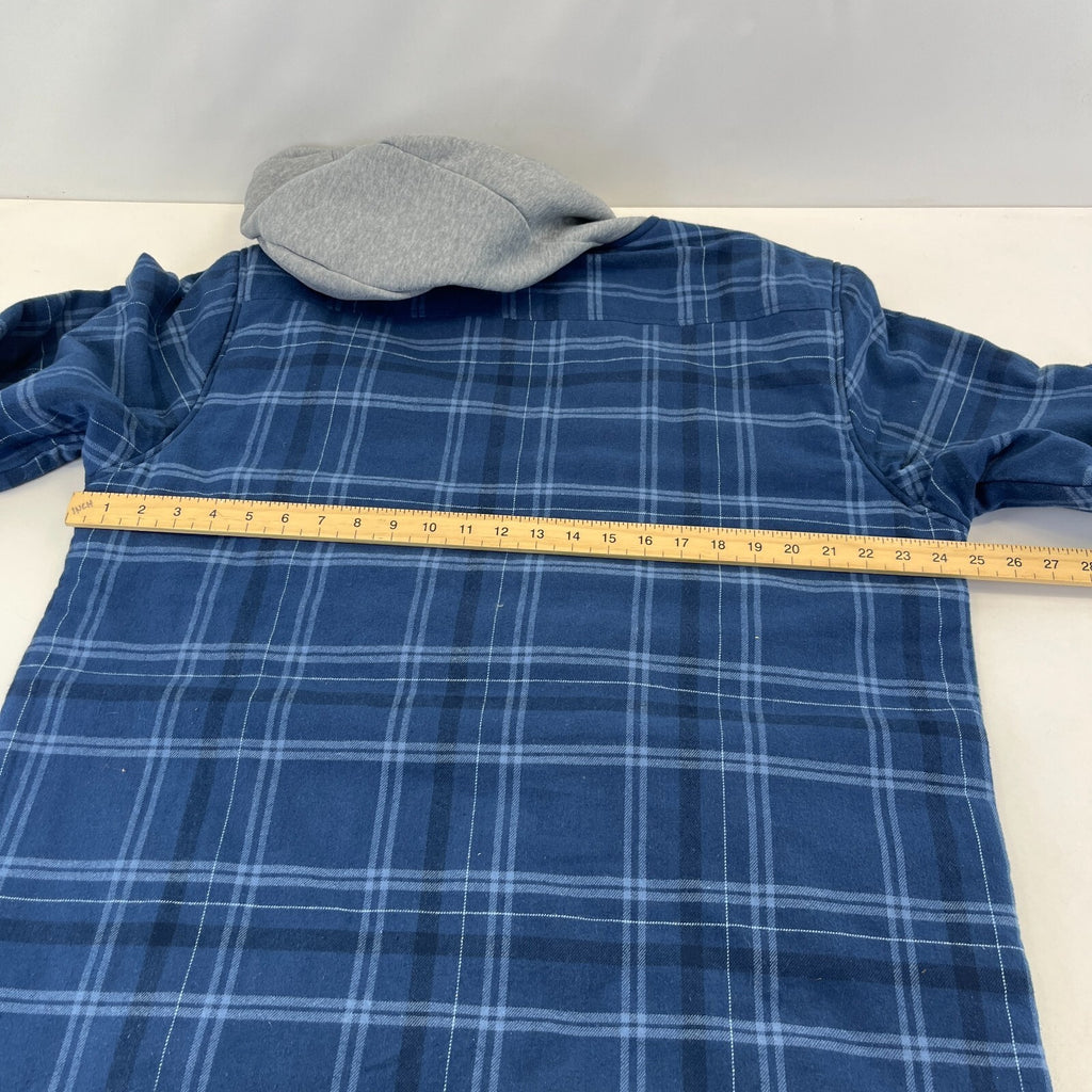 Bench Men's Quilted Padded Work Chore Shirt Lumberjack Jacket Top with Hood 2XL