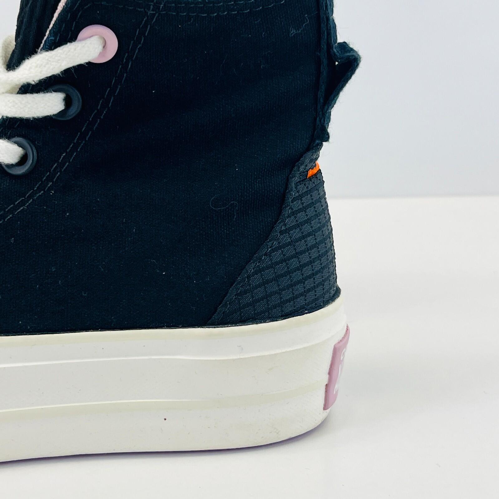 Converse All Star Chuck Taylor Hi-Top Black/Lilac/White Trainers UK 3