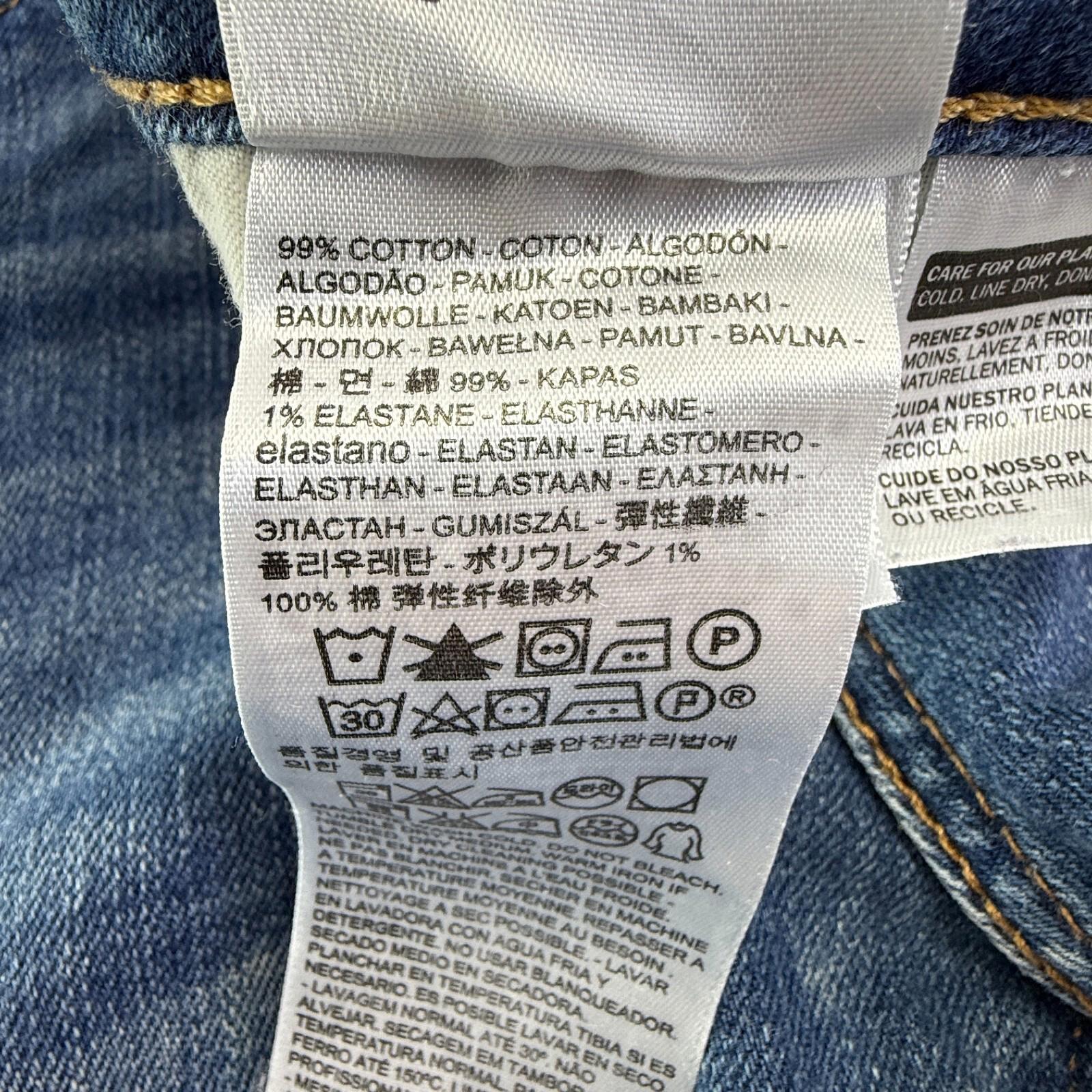 Levi's 721 High Rise Skinny Womens Jeans Blue Regular Straight W27" L32"