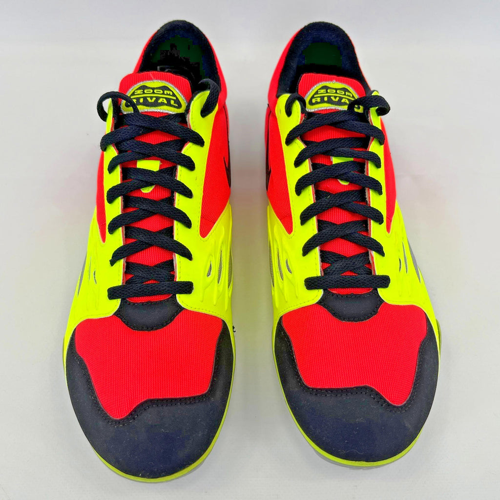 Nike Zoom Rival S Spikes Running Shoes Trainers UK size 13 Neon/Orange Black NEW