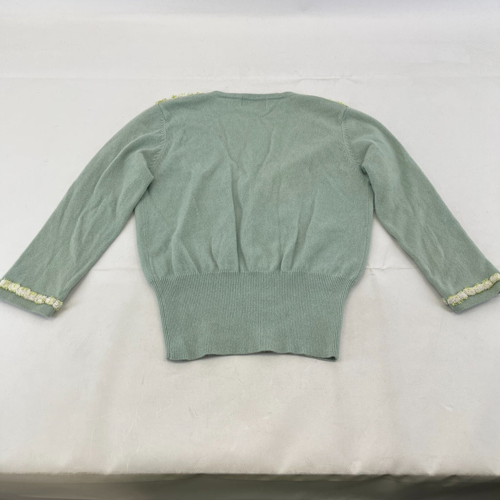 Vintage Lyle & Scott 100% Cashmere Sweater Jumper in Green UK Women's size Small