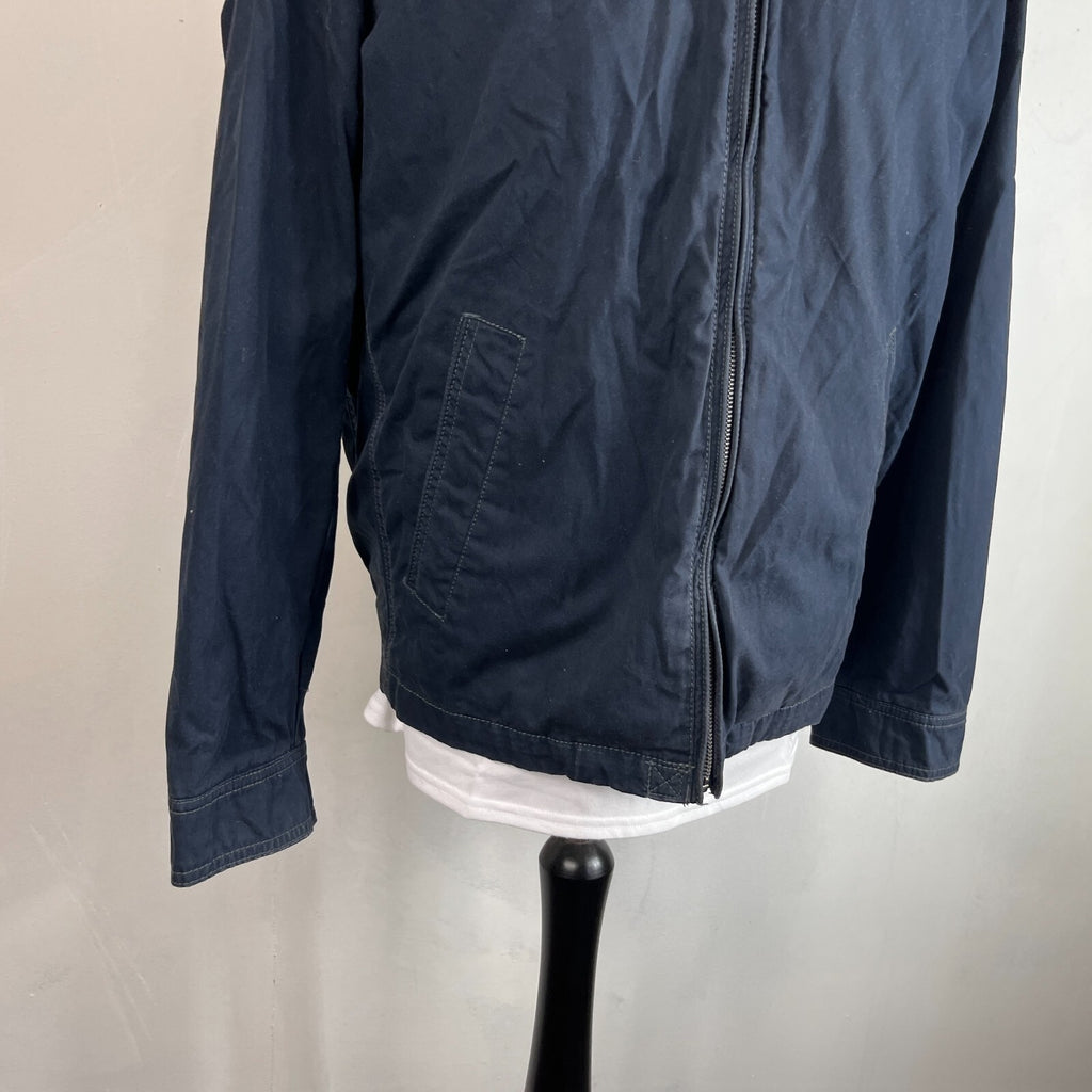 Vintage Tommy Hilfiger Y2K Chino Jacket Navy Blue Cotton Men's size Large