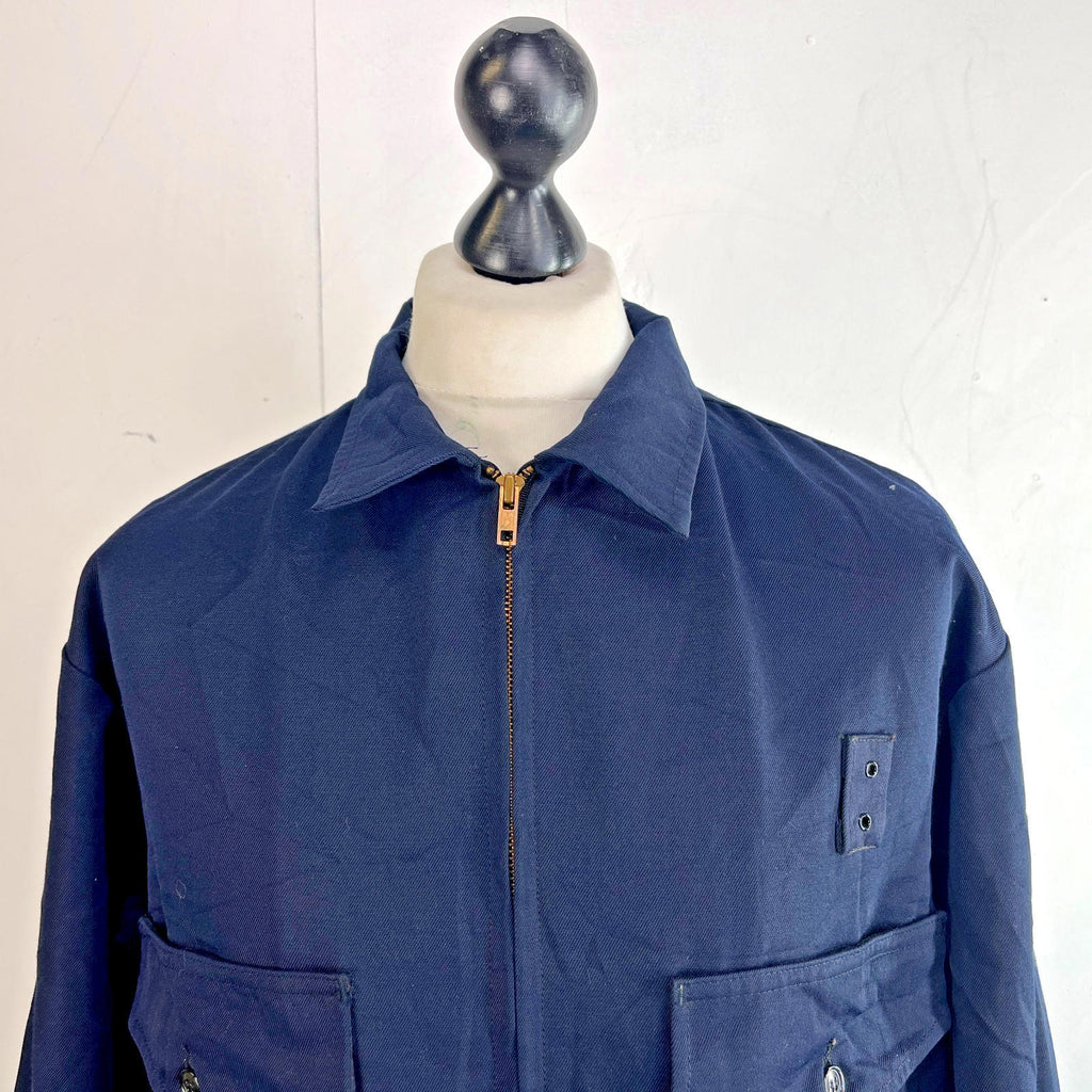 Vintage Challenger Horace Small Rocketeer Jacket 48R (2XL) Navy Blue Rockabilly