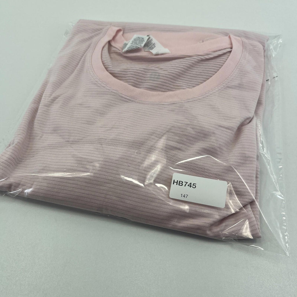 Lululemon Swiftly Relaxed Long-Sleeve Shirt in Pink size UK 18 US 14