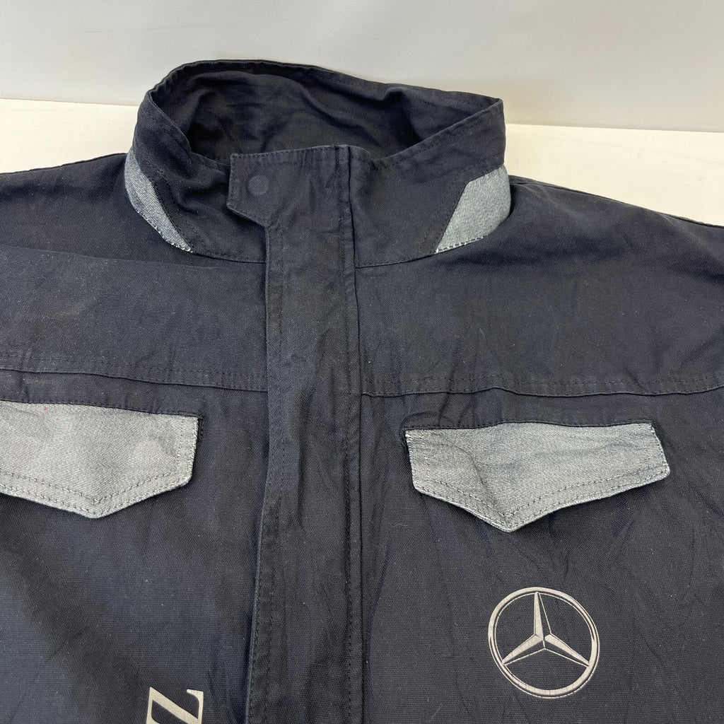 Official Mercedes Benz Factory Worker Chore Jacket Mens size 2XL Black
