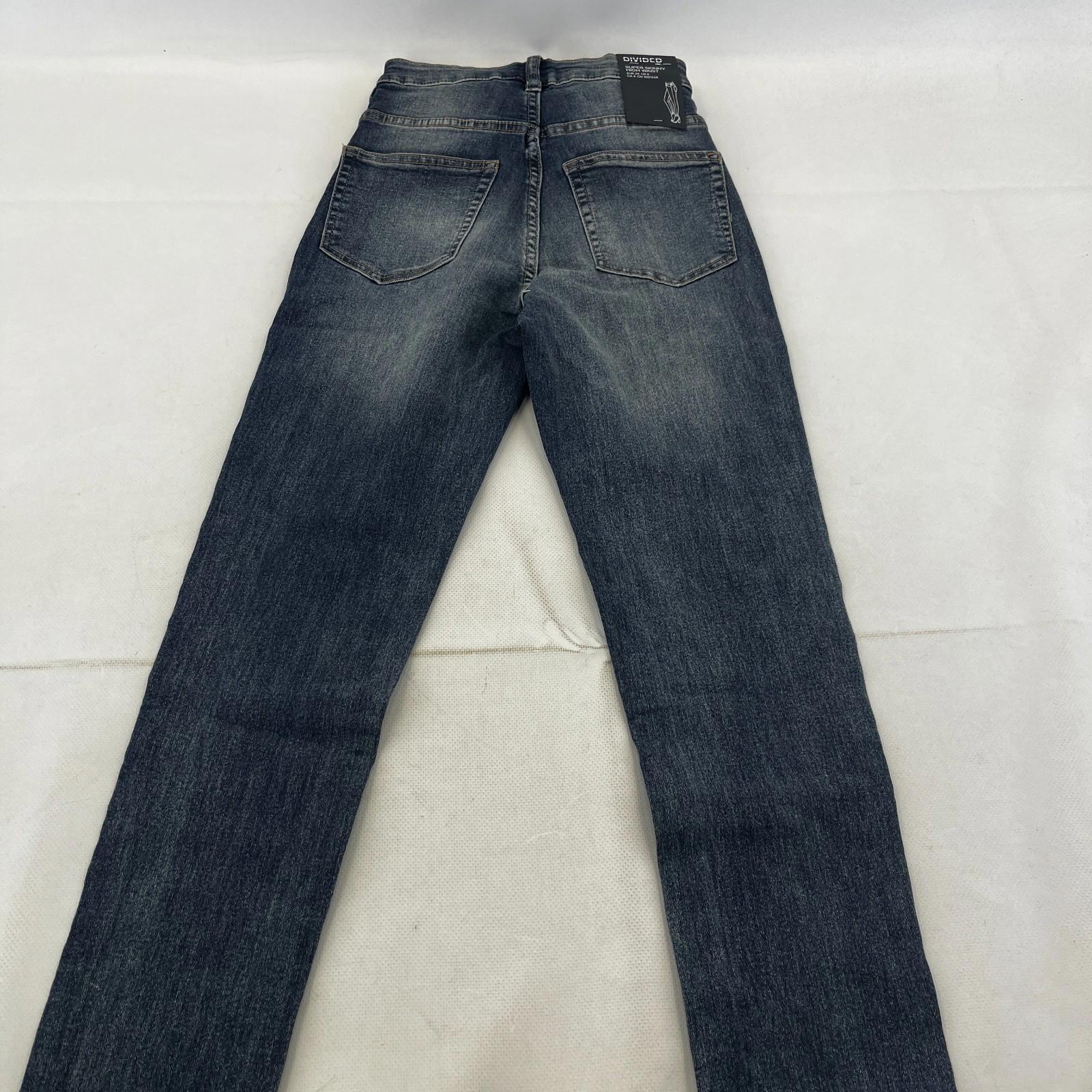 C&A Divided Mid Blue Super Skinny Jeans Women's UK size 6R - NWOT