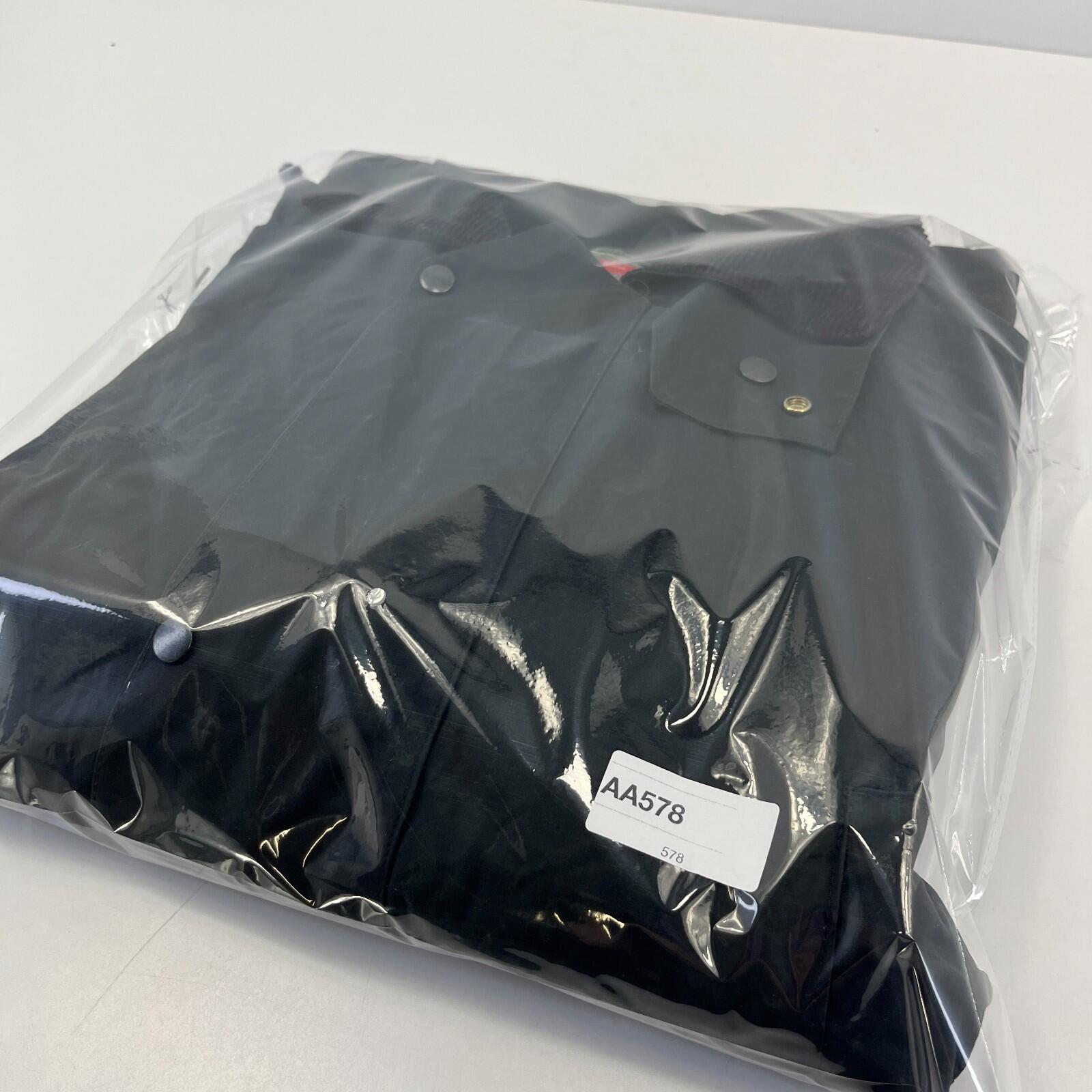 Miller & Simons Wax Jacket in Black with Removable Hood UK size S