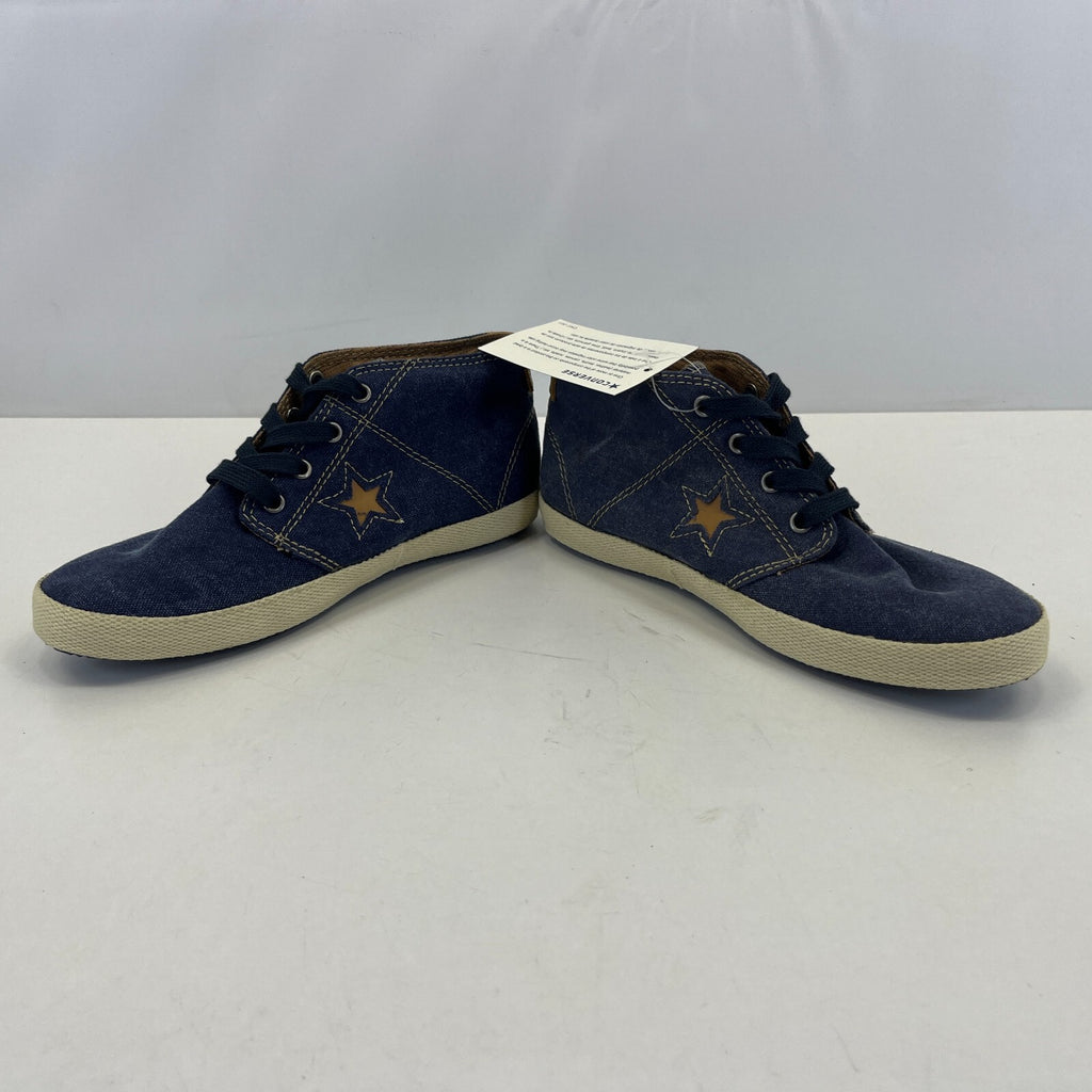 Converse All Star Classic Hi Top Womens Denim Boots Trainers Lace Up size UK 3.5
