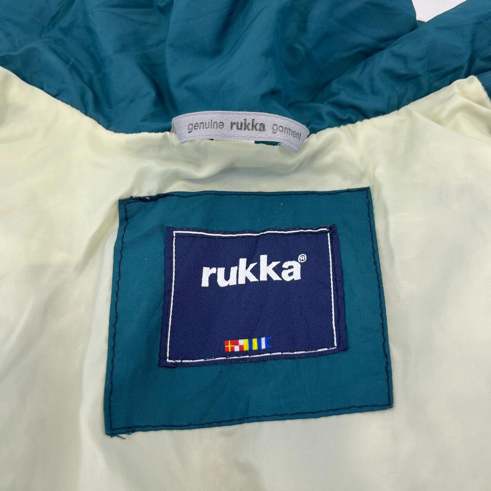 Rukka Men's Casual Jacket Teal Green Windbreaker size Large Oversized