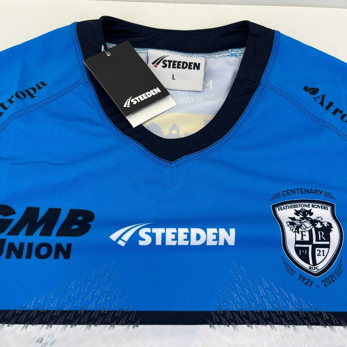Steenden Featherstone Rovers Away Jersey Centenary Shirt size Large - New