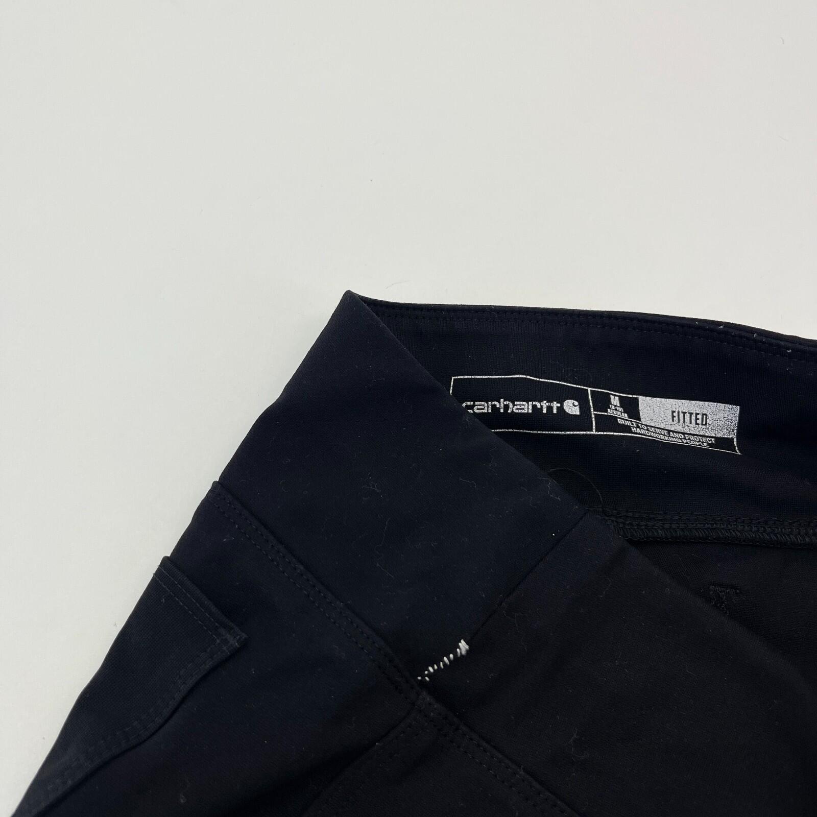 Carhartt Womens Black Regular Fit Fitted Trousers size M (8-10)