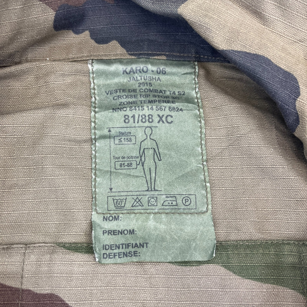 French Army Karo Jalutsha T4 Combat Jacket CCE Camo Surplus size 81/88 (UK M)