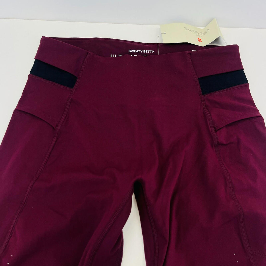 Sweaty Betty Ultimate Run Full Length Leggings in Garnet Red size Medium - New
