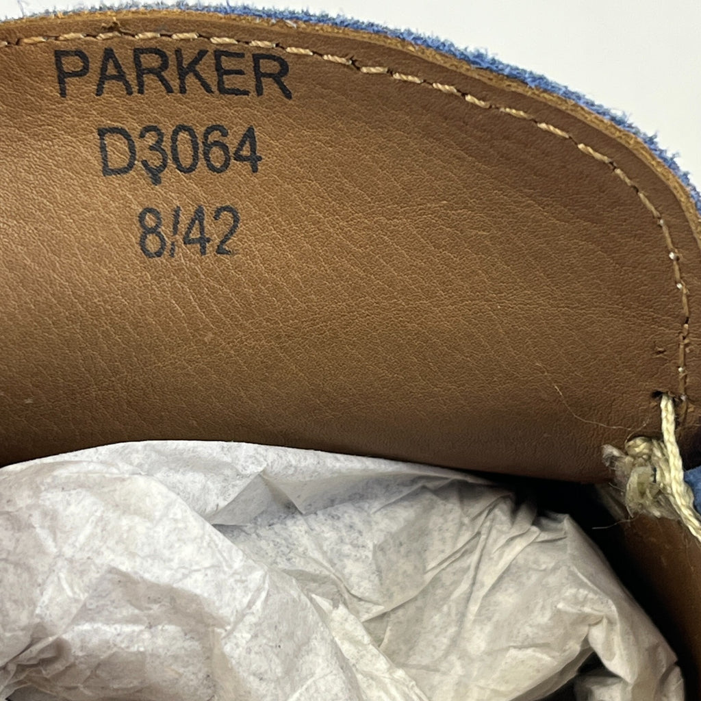 Chatham Parker Shoes Men’s Suede Leather Moccasin Loafers size 8 Admiral Blue