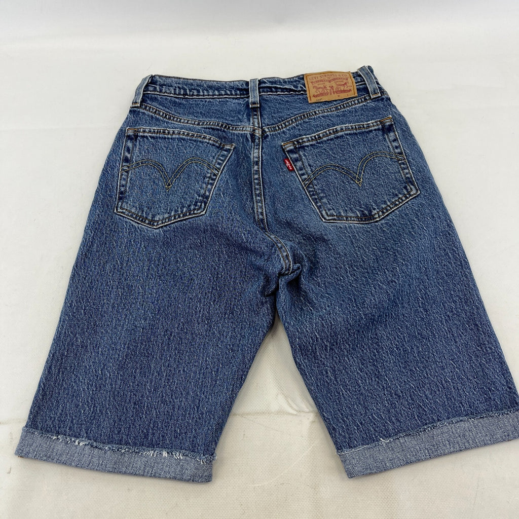 Levi's 501 Men's Jean Shorts Mid Blue Denim size W27" L10.5"