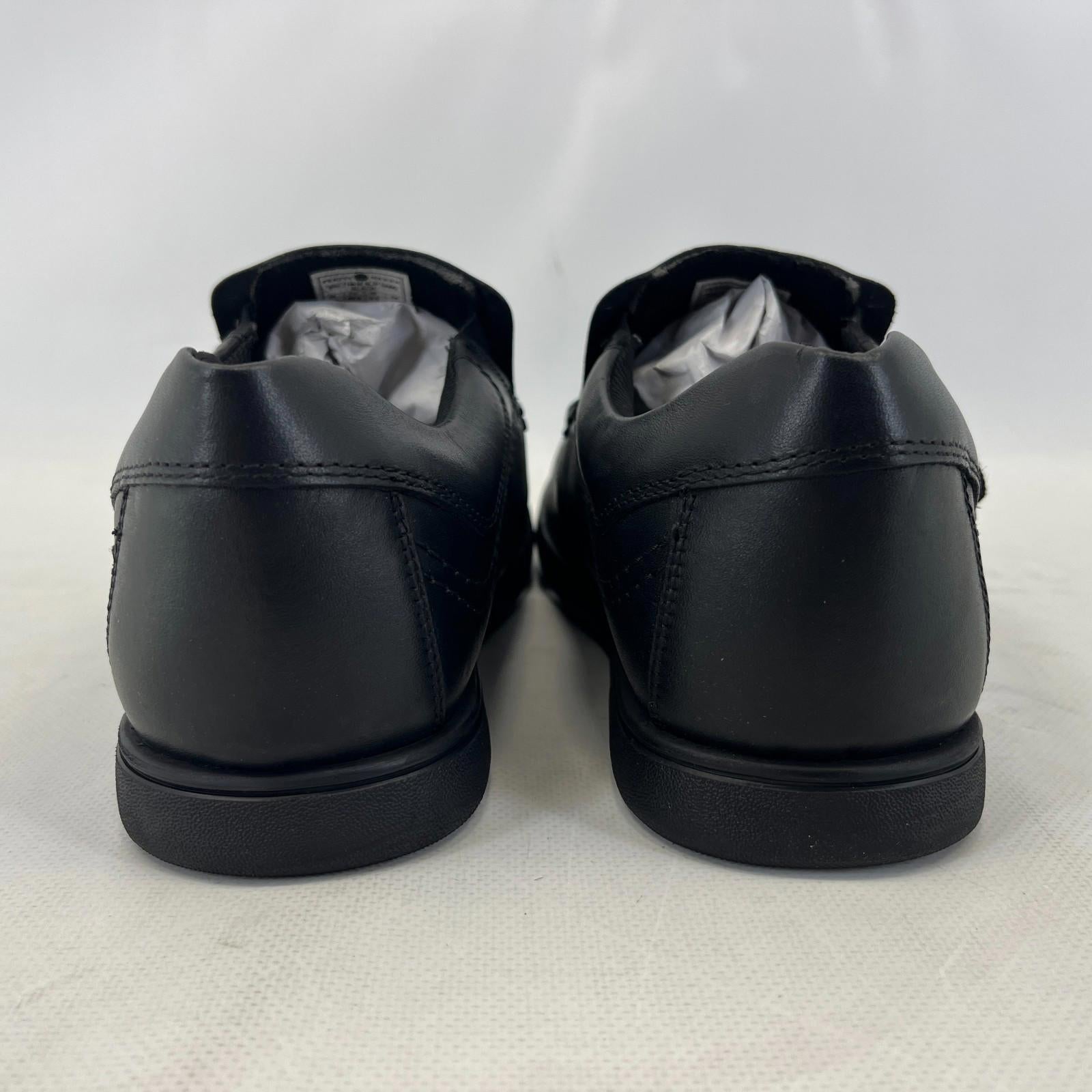 Pretty Green Waltham Slip On Shoes Moccasin Loafers Men's Black Leather size 8.5