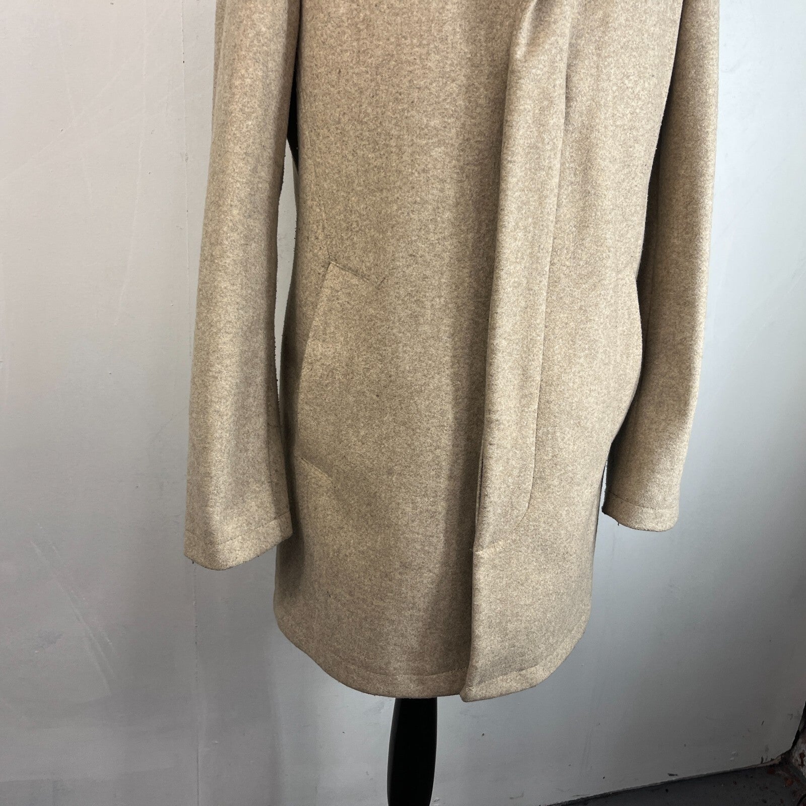 Simon Carter London Coat Mens 42R (Large) Oatmeal Beige Outdoors Office Smart Jacket