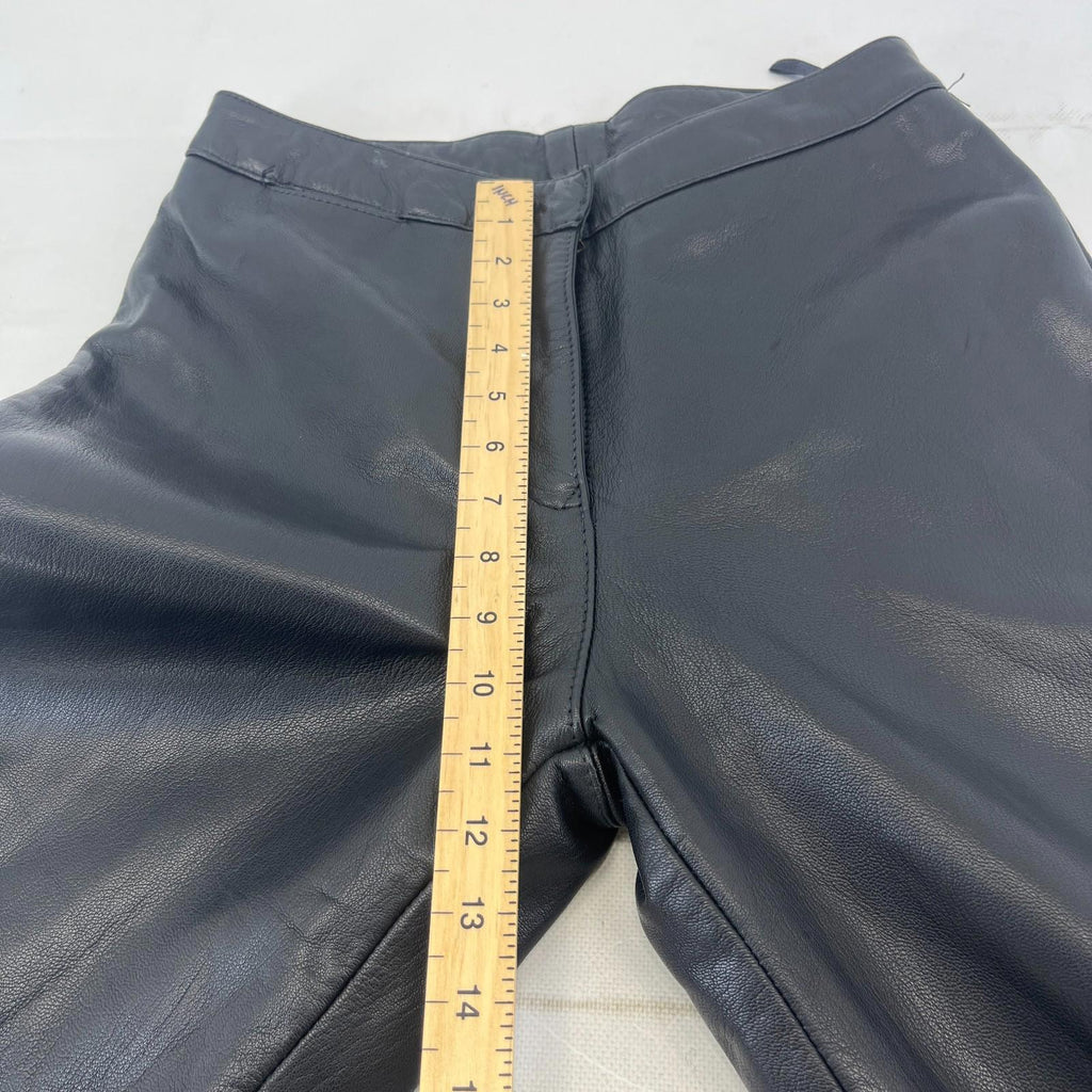 Women’s Real Leather Trousers/Jeans in Black UK size 12