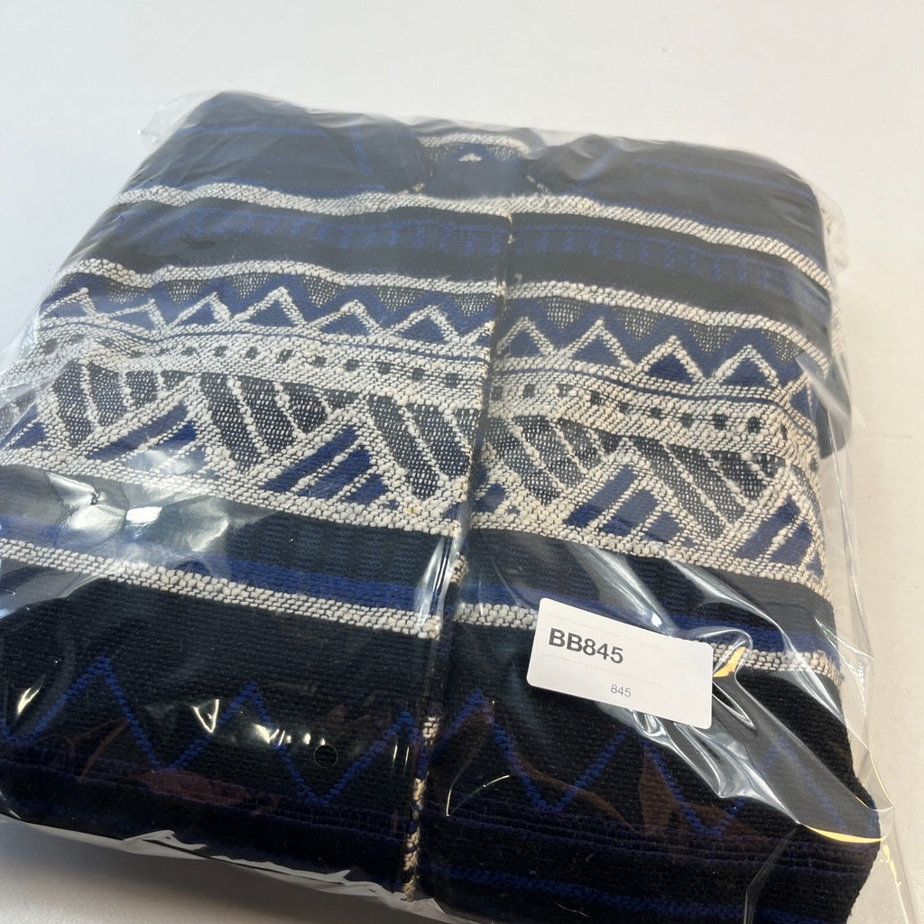 Roman Originals Ladies Jacquard Aztec Pattern Long Jacket UK XL Blue/Black/White